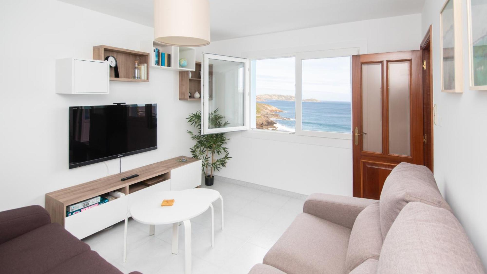 Ag Apartamento Nordes Malpica Primera Linea Playa מראה חיצוני תמונה